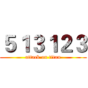 ５１３１２３ (attack on titan)