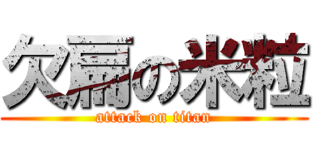 欠扁の米粒 (attack on titan)
