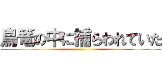 鳥篭の中に捕らわれていた ()