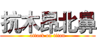 抗木昂北鼻 (attack on titan)