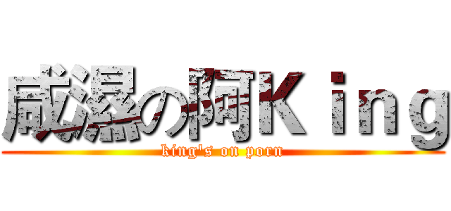 咸濕の阿Ｋｉｎｇ (king's on porn)