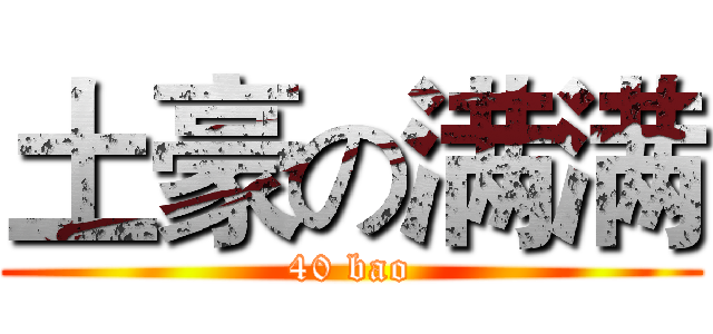 土豪の满满 (40 bao)