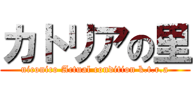 カトリアの里 (niconico Actual condition k.t.r.a)