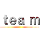 ｔｅａ ｍ ()