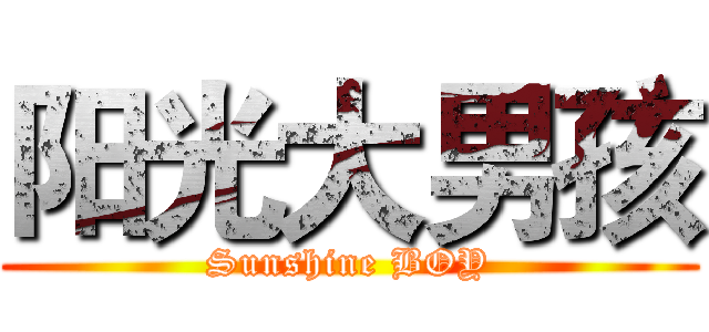 阳光大男孩 (Sunshine BOY)