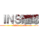 ＩＮＳ確認 (INS check)