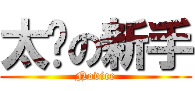 太扯の新手 (Novice)