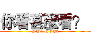 你看甚麼看？  (attack on titan)