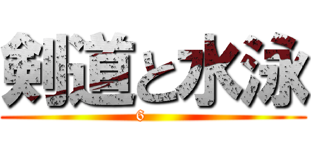 剣道と水泳 (6    )