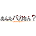 あんたバカなん？ (Majideshine)