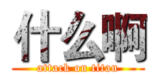 什么啊 (attack on titan)