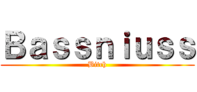 Ｂａｓｓｎｉｕｓｓ (Bitch)