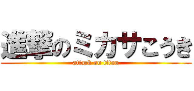 進撃のミカサこうき (attack on titan)