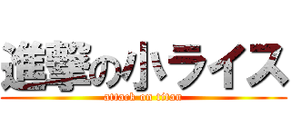 進撃の小ライス (attack on titan)
