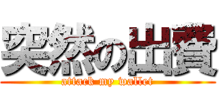 突然の出費 (attack my wallet)
