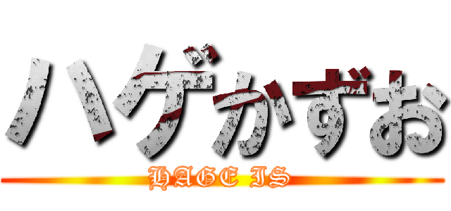 ハゲかずお (HAGE IS)
