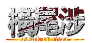 橫尾涉 (attack on titan)