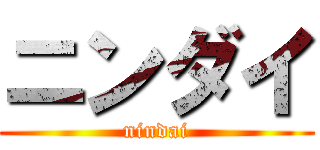 ニンダイ (nindai)