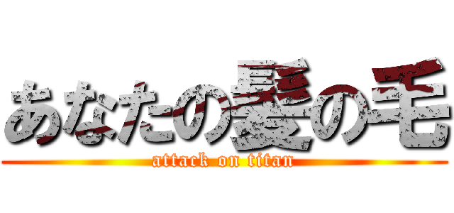 あなたの髪の毛 (attack on titan)