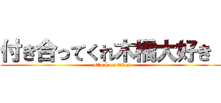 付き合ってくれ木橋大好き！ (attack on titan)