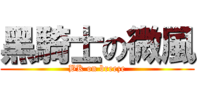 黑騎士の微風 (BK on breeze)
