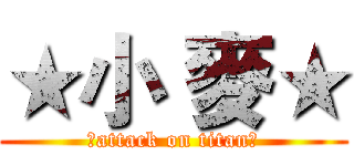 ★小 麥★ (㊣attack on titan㊣)