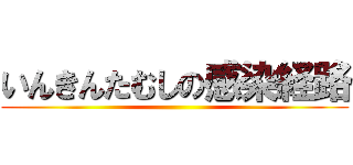 いんきんたむしの感染経路 ()