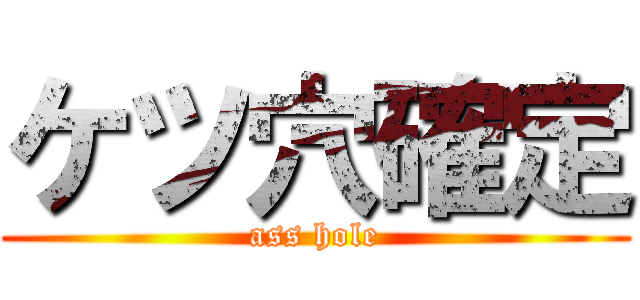 ケツ穴確定 (ass hole)