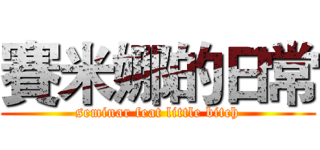 賽米娜的日常 (seminar feat little bitch)