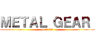 ＭＥＴＡＬ ＧＥＡＲ  (SOLID)