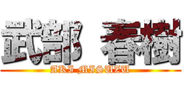 武部 春樹 (AKI MISUZU)