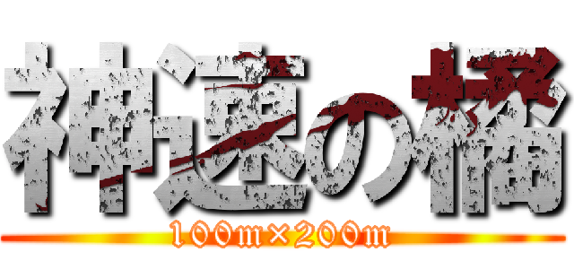 神速の橘 (100m×200m)