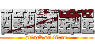 酲酲酲酲 (attack on titan)