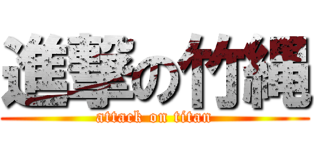進撃の竹縄 (attack on titan)