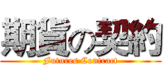 期貨の契約 (Futures Contract)