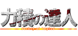 力積の達人 (survey of implus)