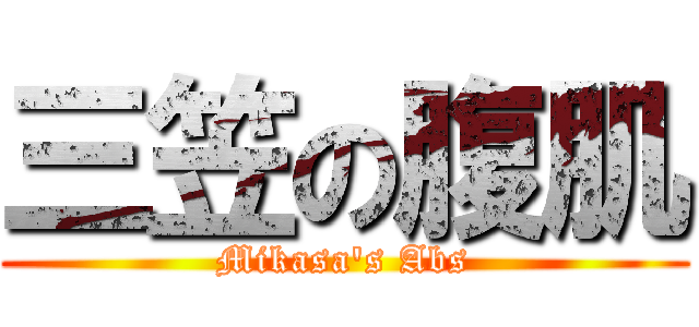 三笠の腹肌 (Mikasa's Abs)