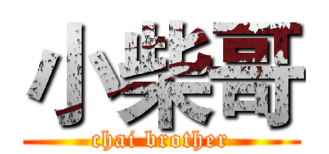 小柴哥 (chai brother)