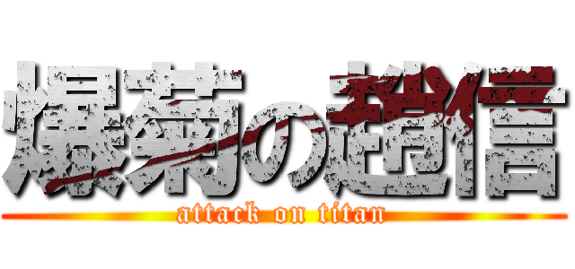 爆菊の趙信 (attack on titan)