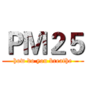 ＰＭ２５ (how do you breathe)