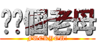 屌你個老母 (FUCKYOU!)