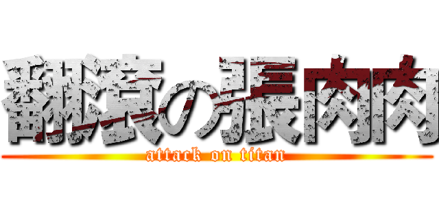 翻滾の張肉肉 (attack on titan)