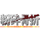 粉砕骨折 (Comminuted fracture)