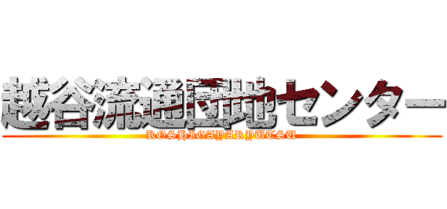 越谷流通団地センター (KOSHIGAYARYUTSU)