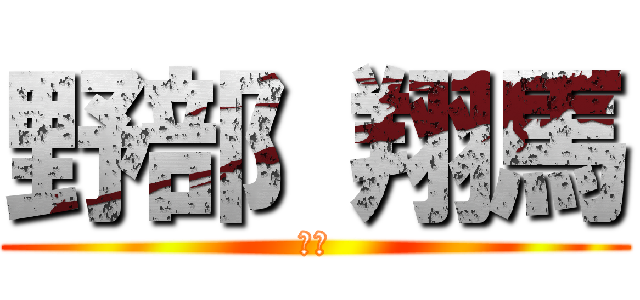 野部 翔馬 (主演)