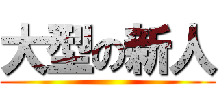 大型の新人 ()