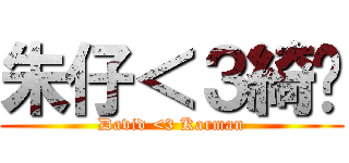 朱仔＜３綺雯 (David <3 Karman)