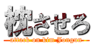 枕させろ (attack on kim Jongun)