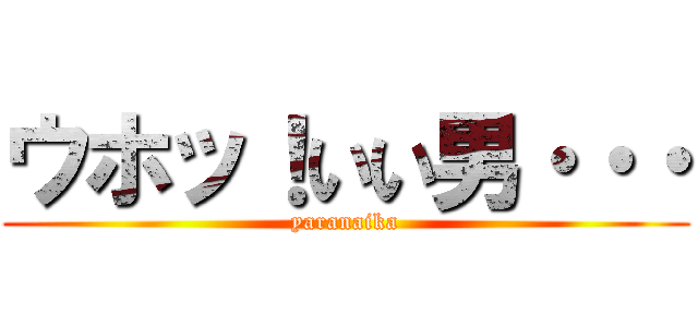 ウホッ！いい男・・・ (yaranaika)