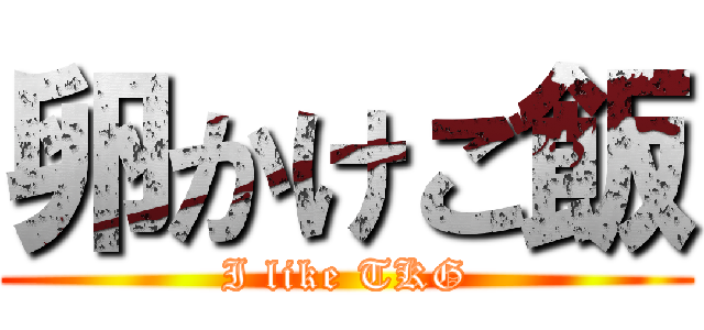 卵かけご飯 (I like TKG)